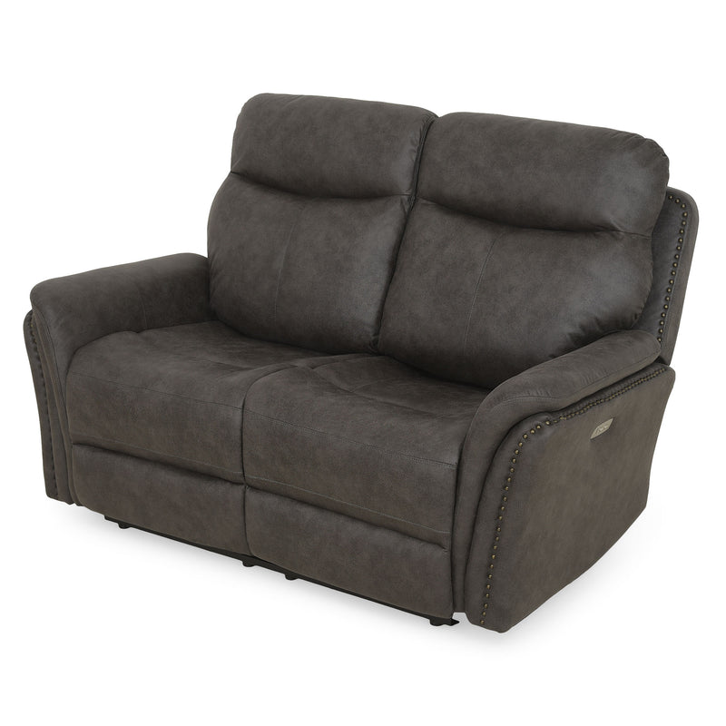 CROWSON Canapea 2 locuri, reclinere electrice, stofă