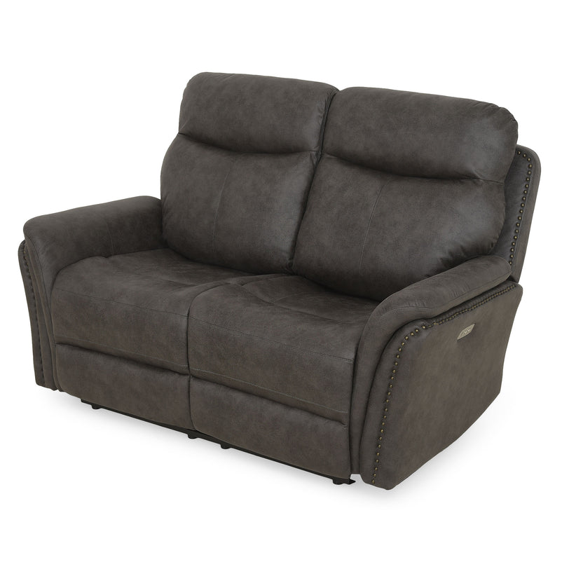 CROWSON Canapea 2 locuri, reclinere electrice, stofă