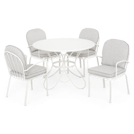 BOTANIC Set mobilier terasă/grădină, 4 scaune și masă