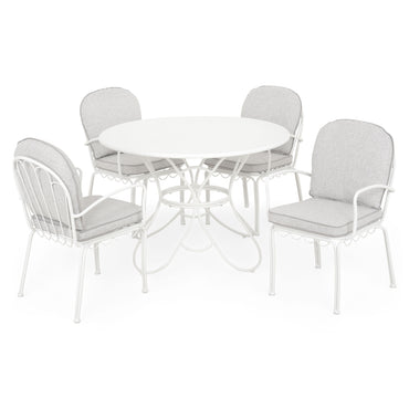 BOTANIC Set mobilier terasă/grădină, 4 scaune și masă