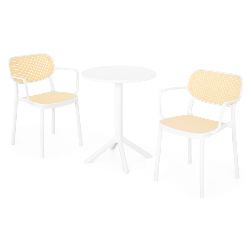 CIRCLE/ALIVIO Set mobilier terasă/grădină, 2 scaune și masă