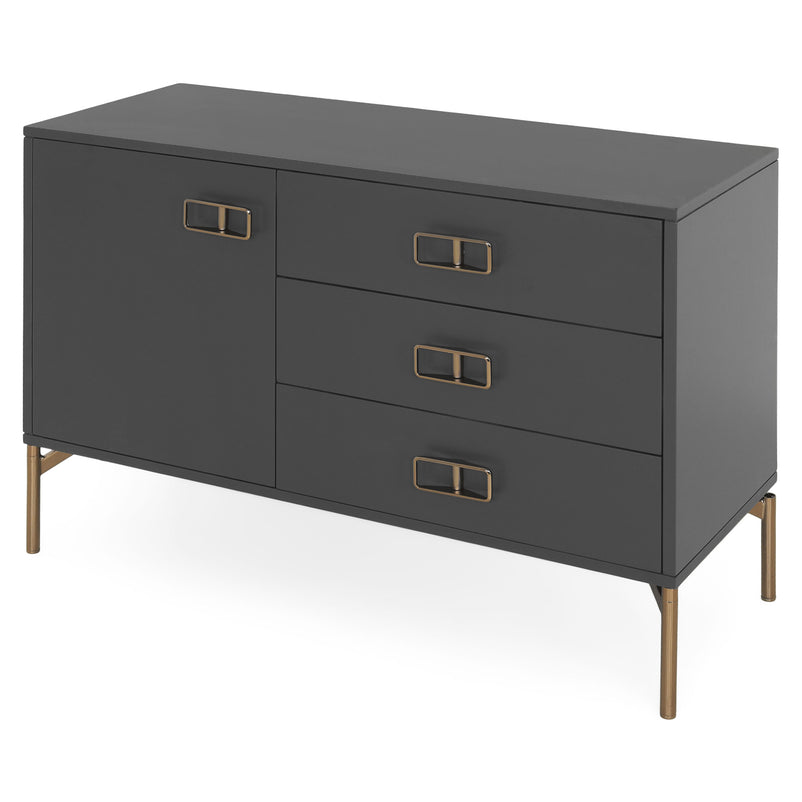 ONIX Comodă 1 ușă, 3 sertare