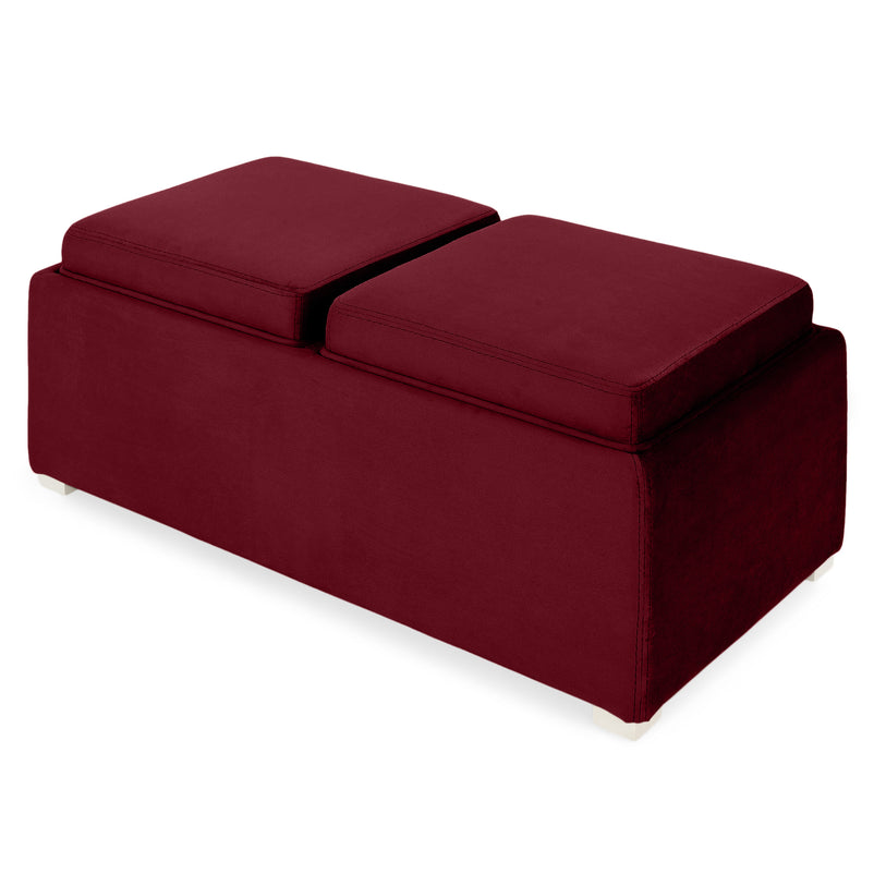 CUBIX Banchetă cu spațiu depozitare, stofă