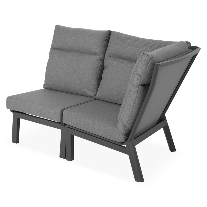 SALZBURG Set mobilier terasă/grădină, element colț și element central