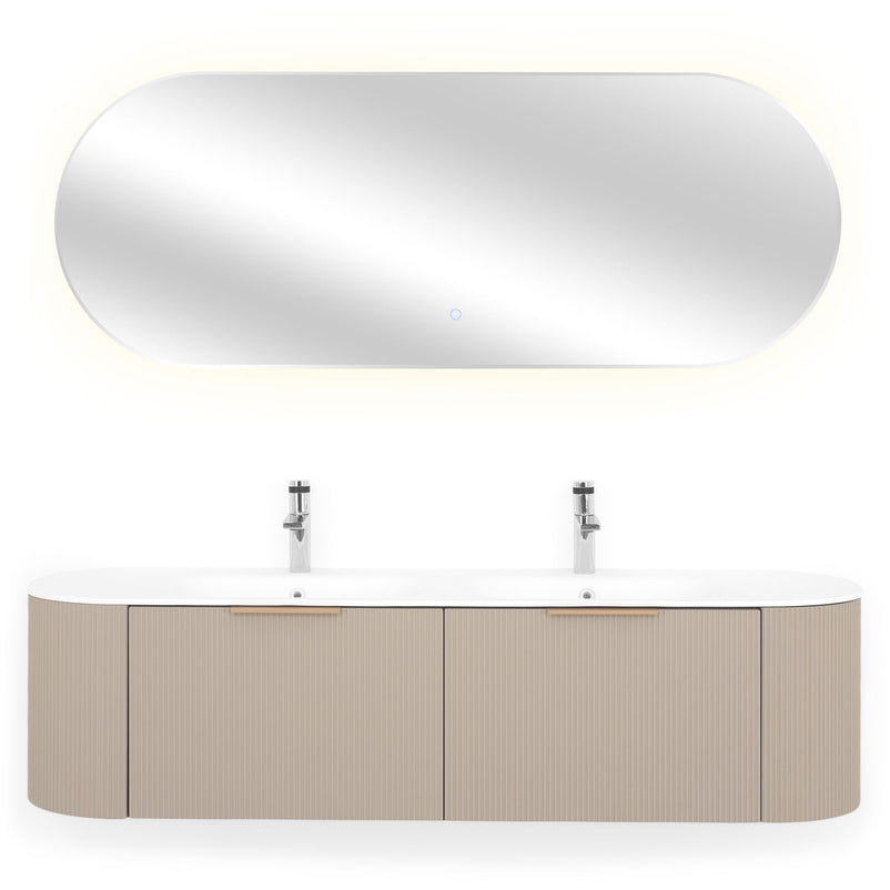 REA Set mobilier baie, mască lavoar, lavoar, oglindă