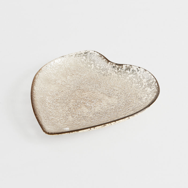HEART Platou, sticlă, D.22cm
