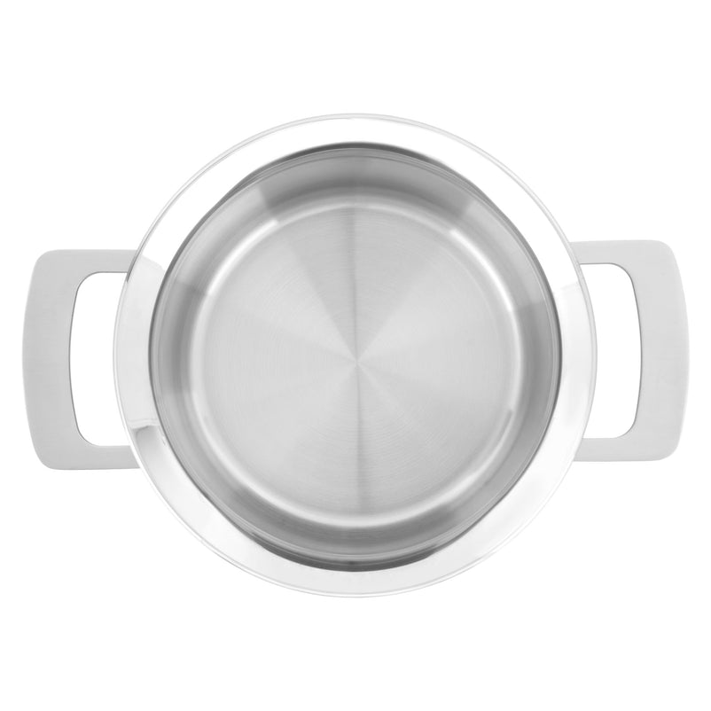 PHI Oală cu mânere și capac, inox, D.16cm