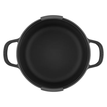 GRAPHITE Oală cu mânere și capac, fontă, D.26cm
