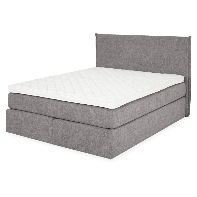 CARLINI Pat tapițat 160x200 cm, saltea și topper incluse
