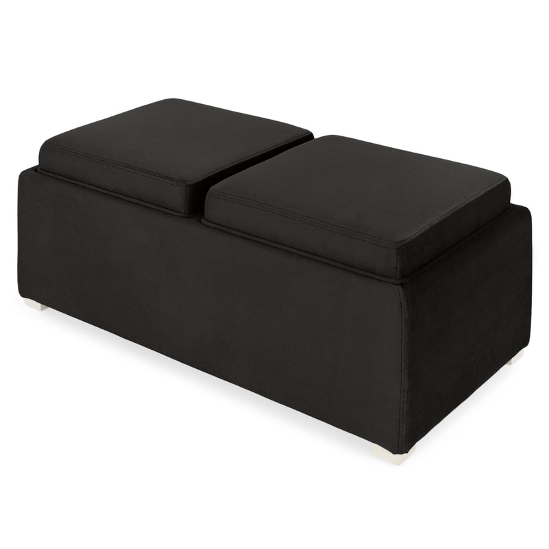 CUBIX Banchetă cu spațiu depozitare, stofă