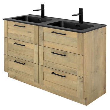 BERNA Set mască lavoar, 6 sertare și lavoar