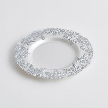 SNOW Platou, sticlă, D.22cm