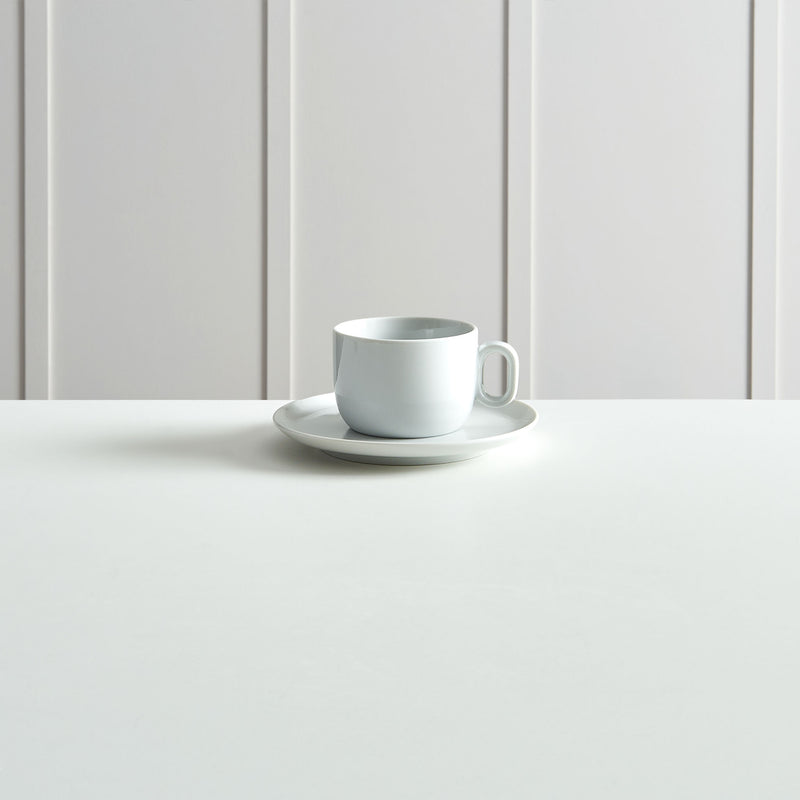 BARISTA CAPPUCCINO Set 2 cești cu farfurioară, poțelan, 160ml