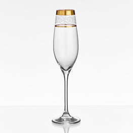 NESTON Set 6 pahare șampanie, sticlă, 210ml