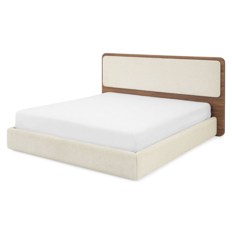 CAMERON Pat tapițat, 180x200cm, cu somieră inclusă