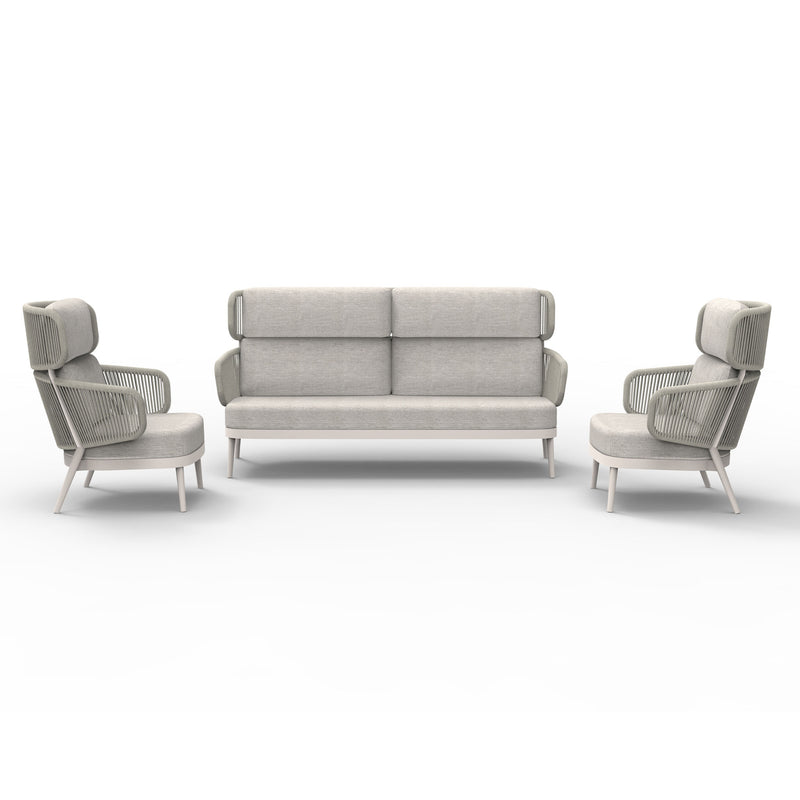 BILBAO Set mobilier terasă/grădină, 2 fotolii și canapea