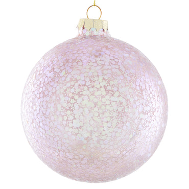 PINK Glob, sticlă, D.8cm