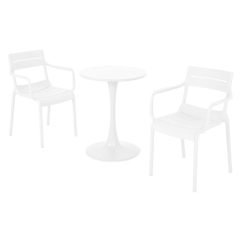 PLEZURO/CRUSOE Set mobilier terasă/grădină, 2 scaune și masă