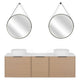ARTEMIDE/HORIK/SANSA Set mobilier baie, mască lavoar, lavoar, top, 2 oglinzi, dulap