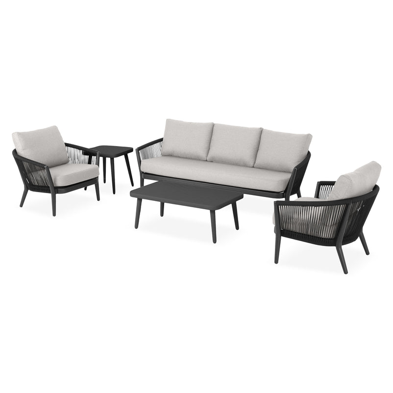 ORSO Set mobilier terasă/grădină, 2 fotolii, canapea și 2 măsuțe