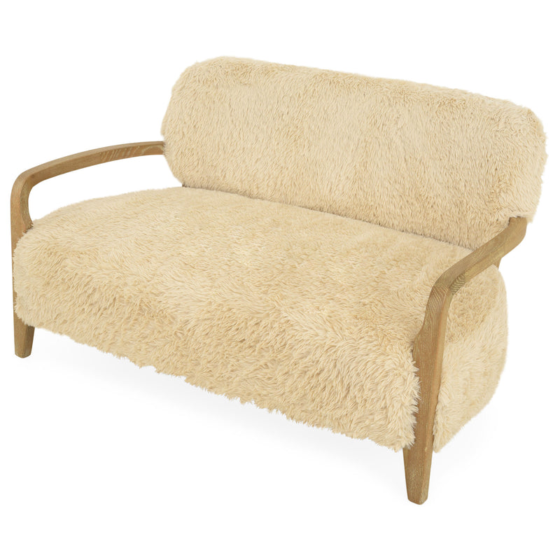 CERVINIA Canapea 2 locuri, imitație blană