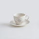 TIFFANY Set 4 cești și farfurioare, porțelan, 240ml
