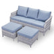 DERBY Set mobilier terasă/grădină, 2 fotolii, 2 taburete, canapea