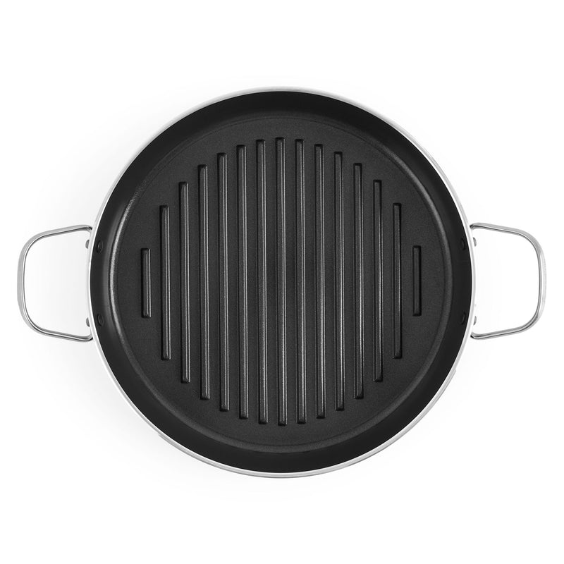 ESSENTIALS Tigaie grill, aluminiu, D.28cm