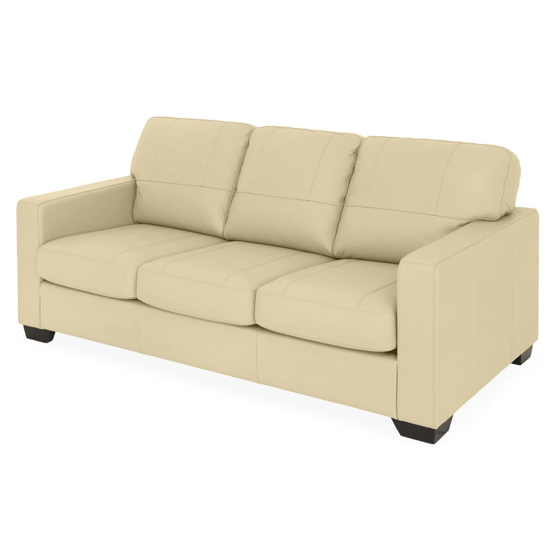ASWAN Canapea extensibilă, 3 locuri, piele