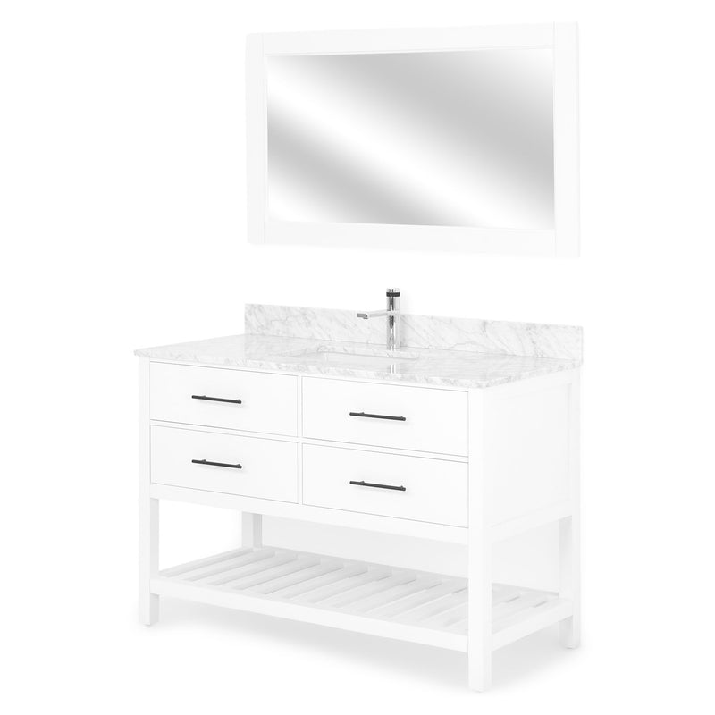 ALBYN Set mobilier baie, mască lavoar, lavoar, top, oglindă