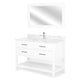 ALBYN Set mobilier baie, mască lavoar, lavoar, top, oglindă