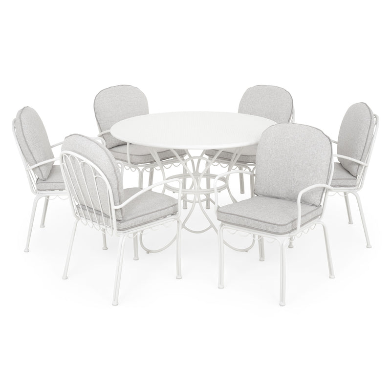 BOTANIC Set mobilier terasă/grădină, 6 scaune și masă