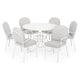 BOTANIC Set mobilier terasă/grădină, 6 scaune și masă