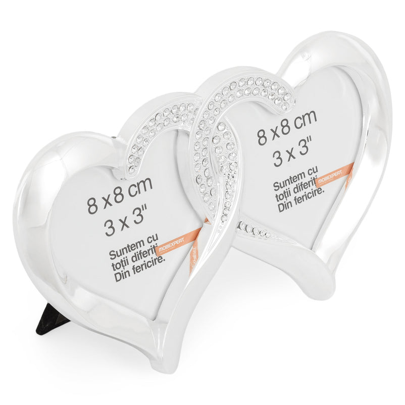 HEARTS Ramă foto, 8x8cm