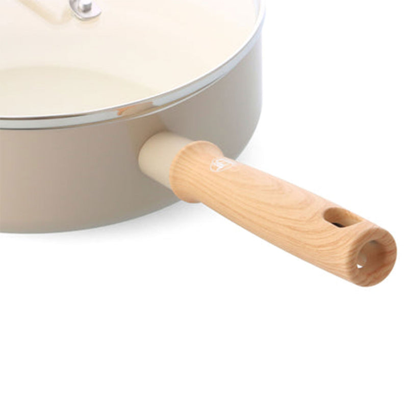 NORDIC Cratiță cu mâner și capac, aluminiu, D.24cm