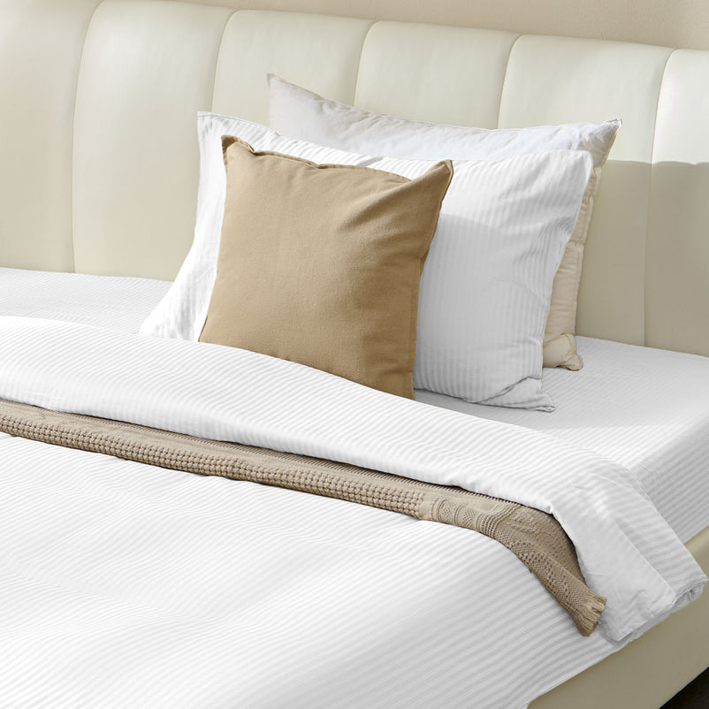SATIN STRIPE Set așternut 3 piese, 140x220cm