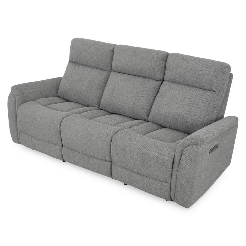 BARTON Canapea 3 locuri, 2 reclinere electrice, stofă