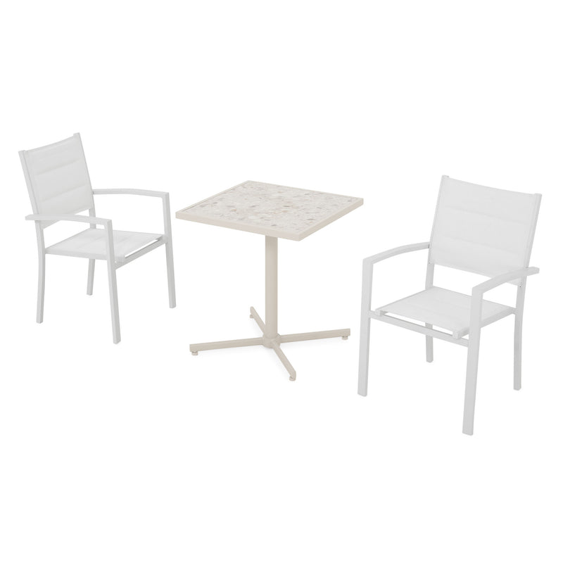 MOCHA/DRESDEN Set mobilier terasă/grădină, 2 scaune și masă