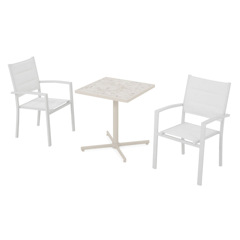 MOCHA/DRESDEN Set mobilier terasă/grădină, 2 scaune și masă