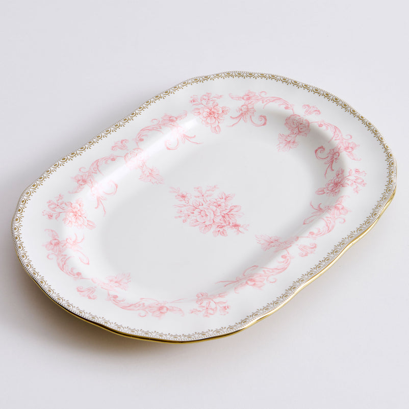 GENEVIEVE Platou servire, porțelan, L.35cm
