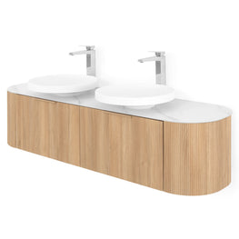 REA Set mobilier baie, mască lavoar, top, 2 lavoare