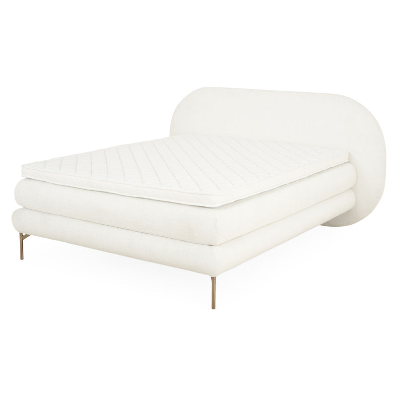 THAISA Pat tapițat 160x200cm cu saltea si topper incluse