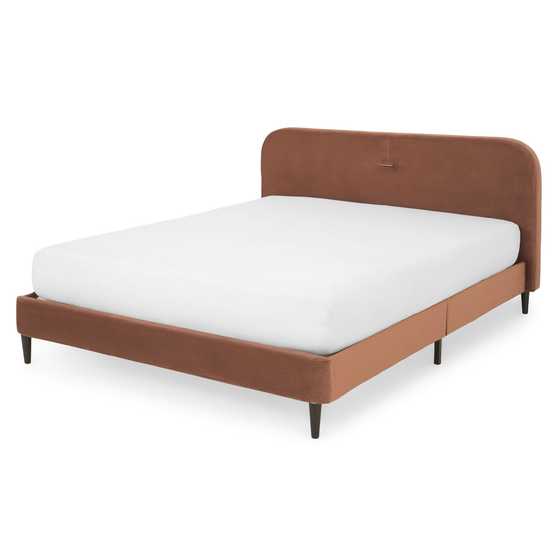 CORNING Pat tapițat, 160x200cm, somieră inclusă