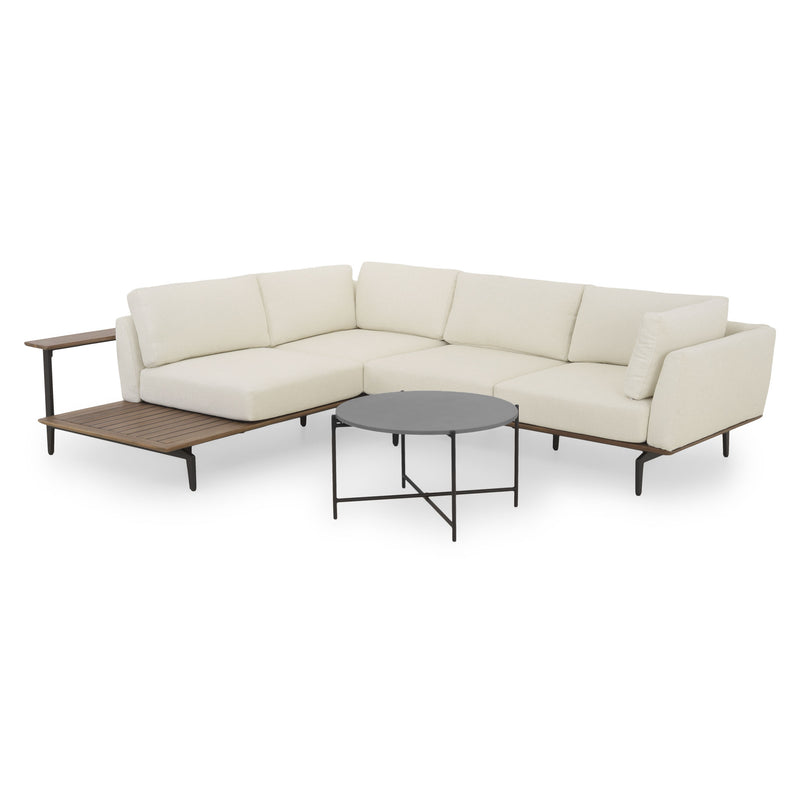 MISAKO/CARPIANO Set mobilier terasă/grădină, colțar și măsuță