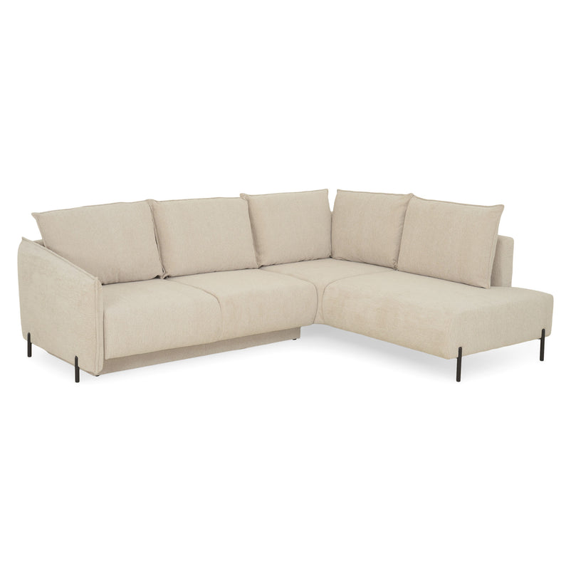 GRIGNY Colțar extensibil, șezlong stânga, ladă depozitare, stofă