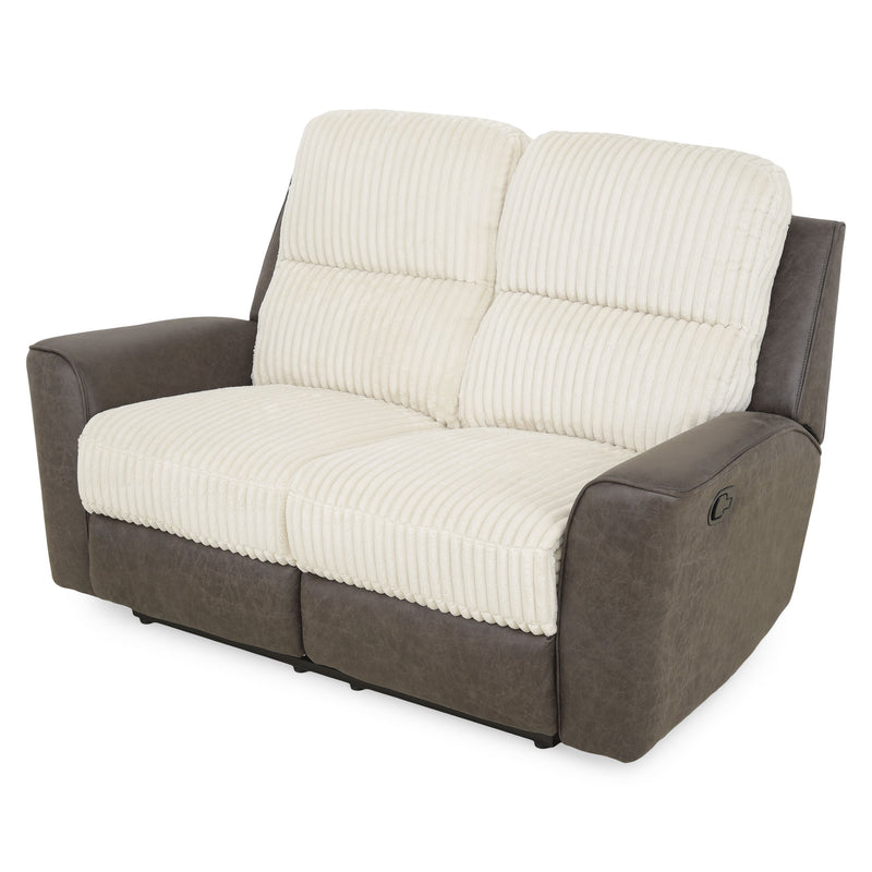 ARKANSAS Canapea 2 locuri, 2 reclinere manuale, stofă