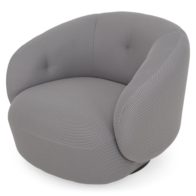 BARTOW Fotoliu rotativ, stofă