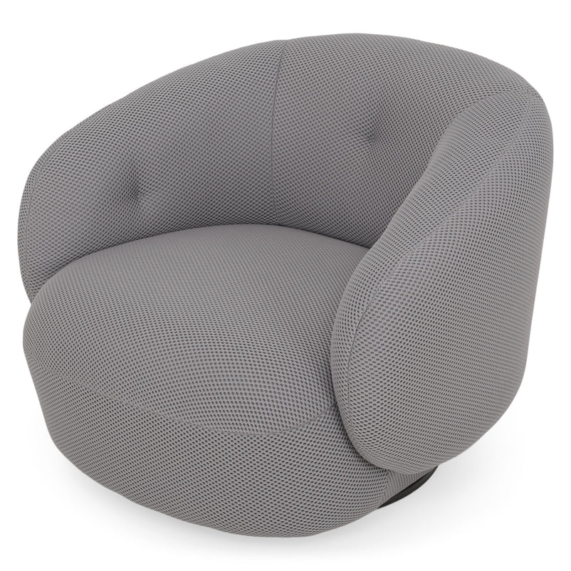 BARTOW Fotoliu rotativ, stofă