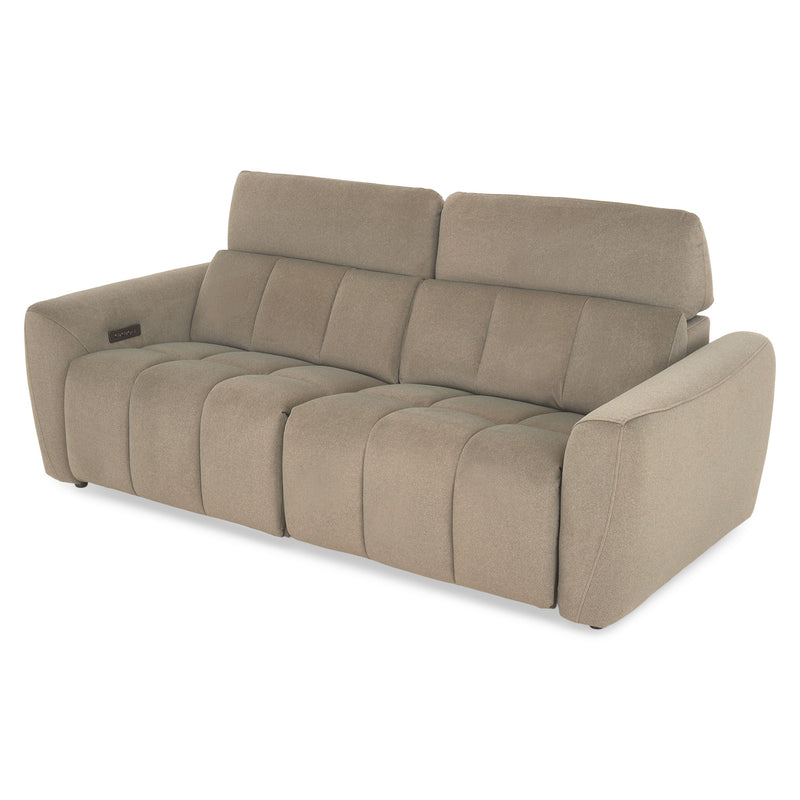 WISNER Canapea 3 locuri, 2 reclinere electrice, mecanism electric tetiere, stofă