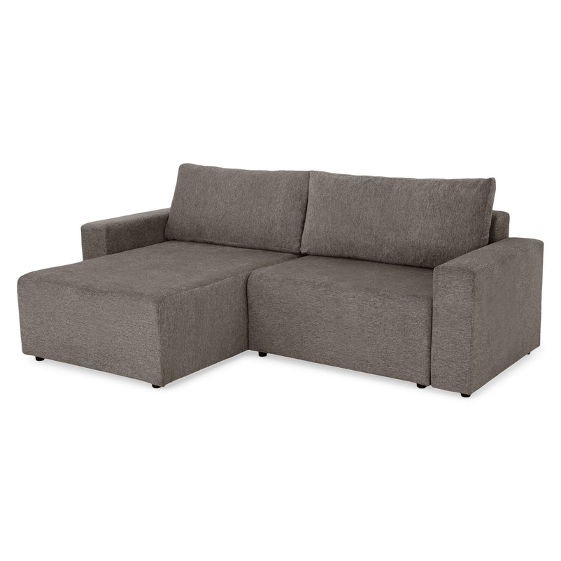 FRIDO Colțar extensibil, șezlong interschimbabil, ladă depozitare, stofă